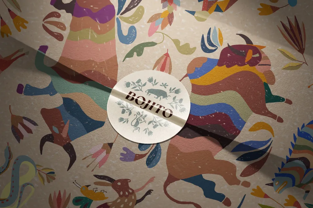 01-Bojito-Bar-Logo-Sticker-auf-Tiermuster-Derenko-Branding-Service.jpg