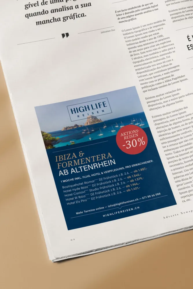 06-HighLifeReisen-Reisebuero-Zeitungsanzeige-IbizaFormentera-Angebot-Derenko-Branding-Service.jpg